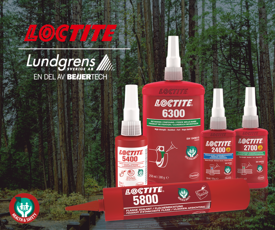 Upptäck våra produkter inom hälsa och säkerhet från Loctite